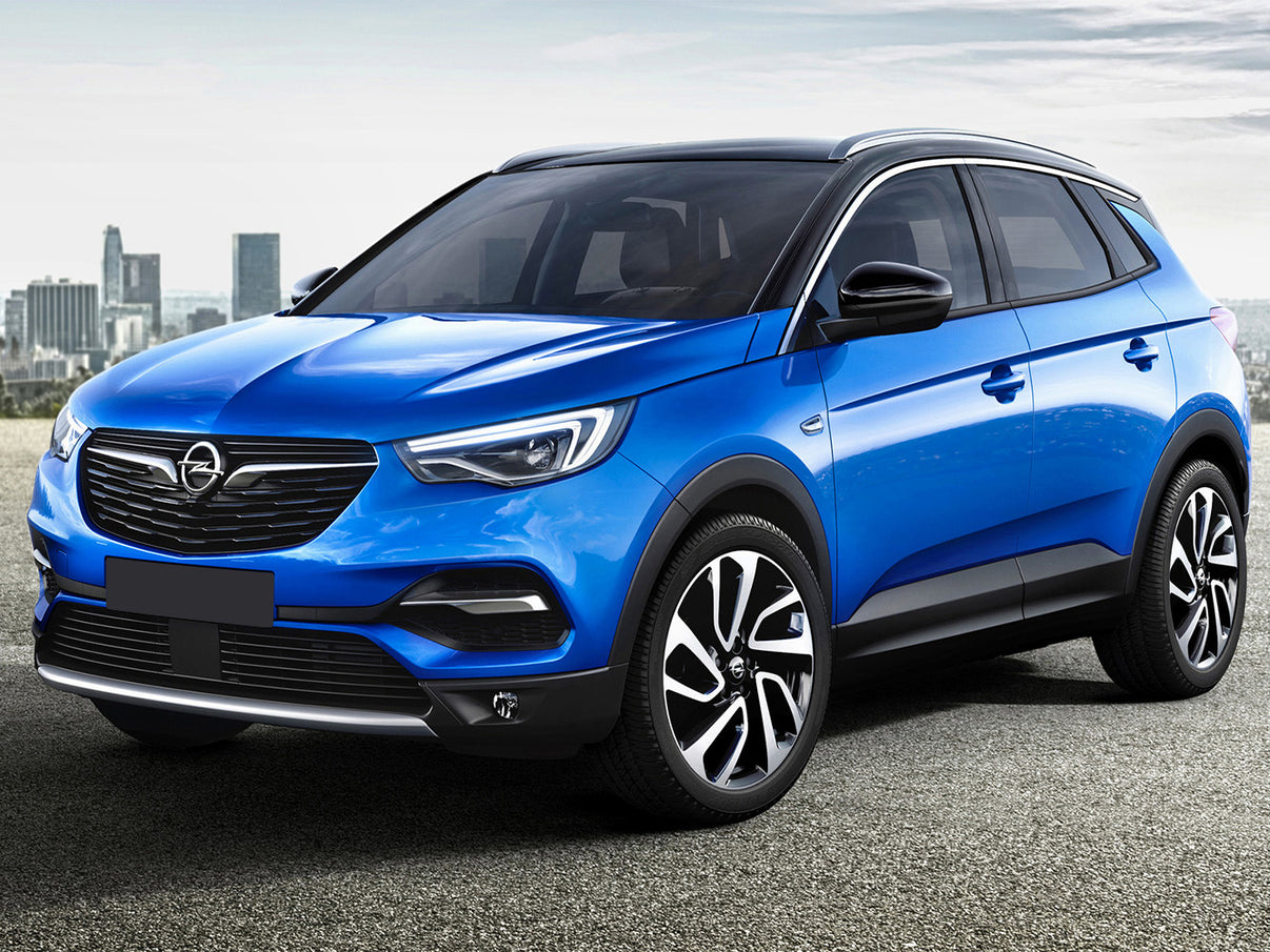 Lastskydd Opel Grandland X/ Hybrid 2017–2021 – Silver satin – detaljbild 3
