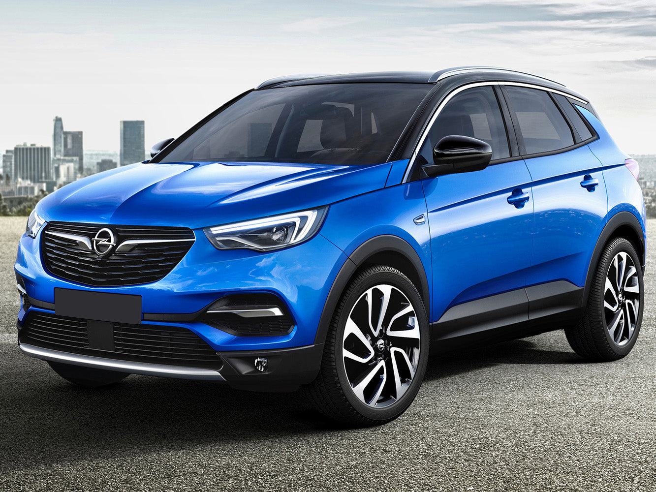 Lastskydd Opel Grandland X/ Hybrid 2017–2021 – Silver satin – detaljbild 3