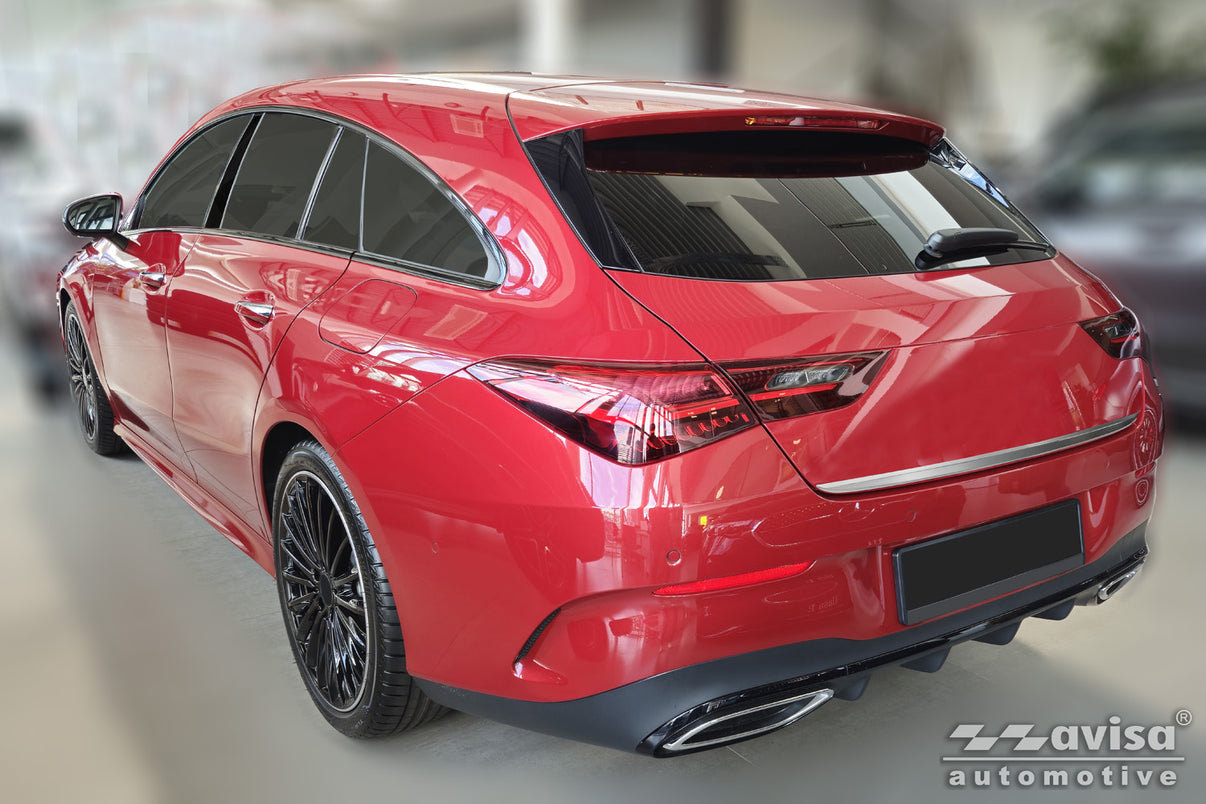 Bakluckelist Mercedes Cla II Shooting Brake (X118) 2019–2025 – Silver satin – detaljbild 2