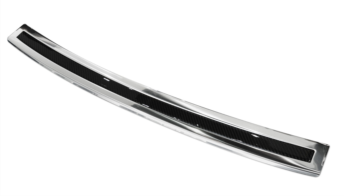 Lastskydd BMW X6 II F16 2014–2019 – Spegelblank steel, Svart Kolfiber