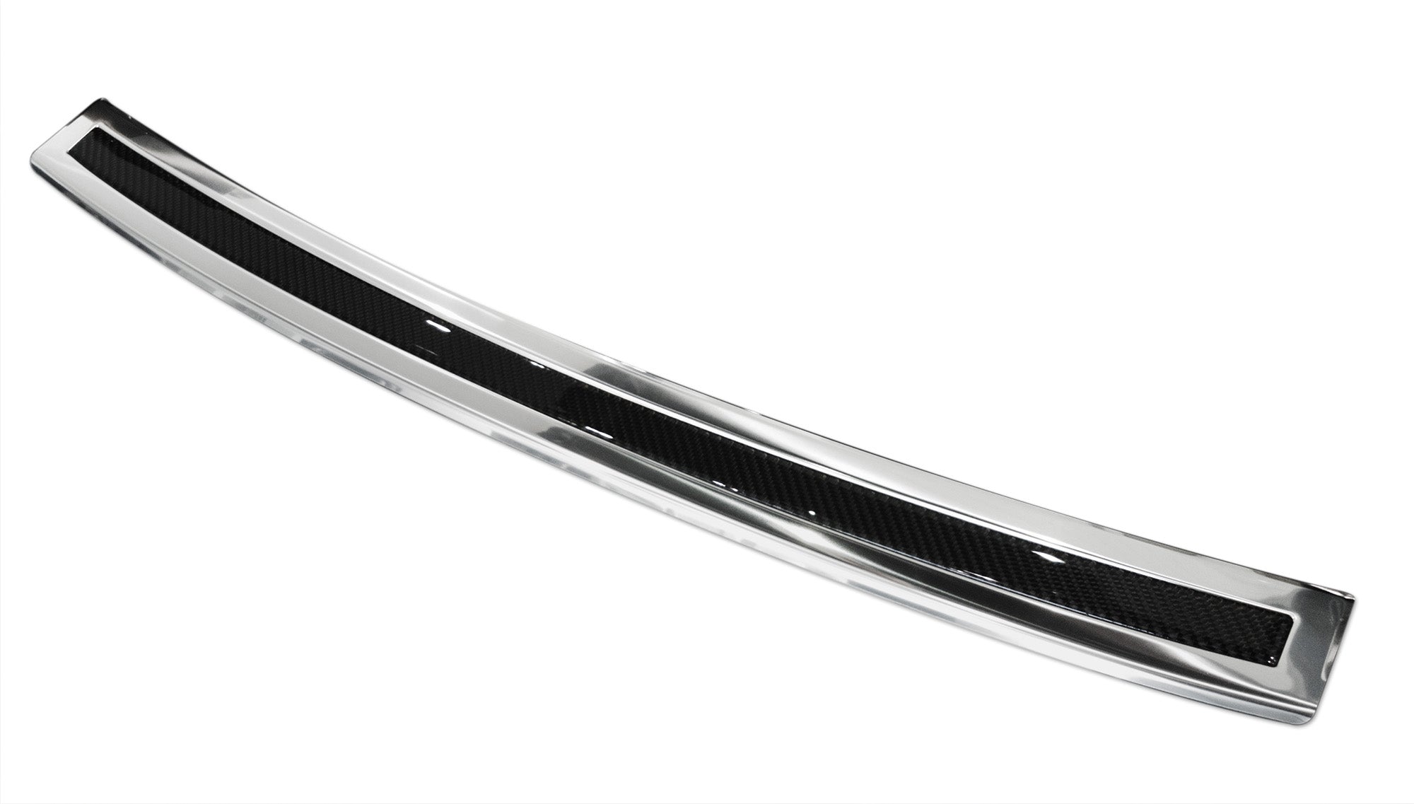 Lastskydd BMW X6 II F16 2014–2019 – Spegelblank steel, Svart Kolfiber