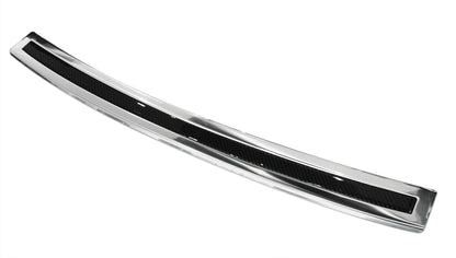 Lastskydd BMW X6 II F16 2014–2019 – Spegelblank steel, Svart Kolfiber