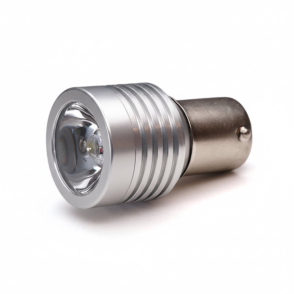 produktbillede fra forsiden viser 10 – Pakke BA15S – 1156 Reverse 10W – Xenon King