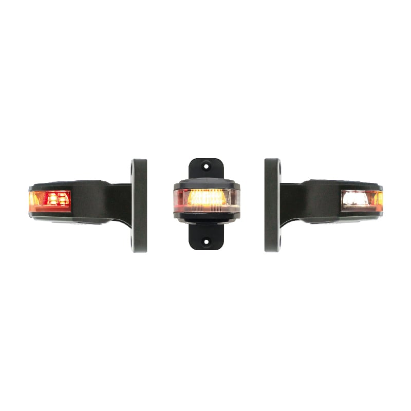 sidovy som visar profil och design av Armlampa Kort Front/Bak/Blinkers 12/24V IP67, LED Autolamps – LEA