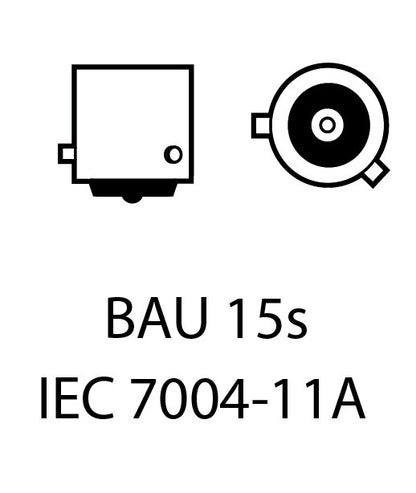 LED-lampa för bil – PY21W – BAU15S – 1700–1800K (Orange) – 6 LED – SMD 1860