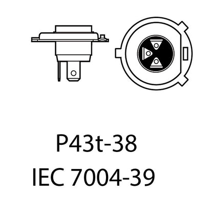 LED-konverteringssats – H4 – 6000K – 9V - 16V – P43t – 2-pack