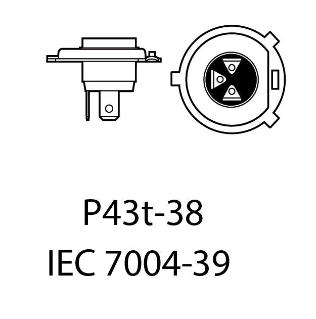 LED-konverteringssats – H4 – 6000K – 9V - 32V – P43t-38 – 2-pack