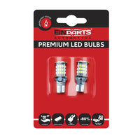 LED-lampa för bil – W16W – W2,1x9,5d – 6000K – 30 LED – SMD 3020 – 2-pack