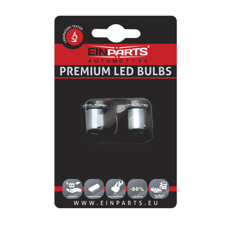 LED-lampa för bil – P21W – BA15S – 6000K – 18 LED – SMD 4014 – 2-pack