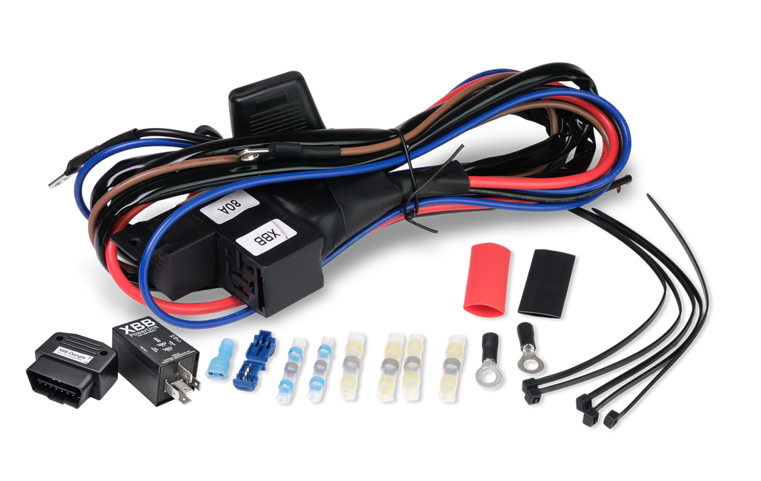 Luxtar Master & Slave x4 + XBB PowerUnit & Dongel – produktbild framifrån | XBB