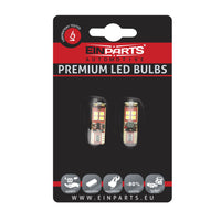 LED-lampa för bil – W5W – W2,1x9,5d – 6000K – 12 LED – SMD 3030 – 2-pack