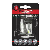 LED-lampa för bil – H27W – PGJ13 – 6000K – 14 LED – SMD 3030 – 2-pack