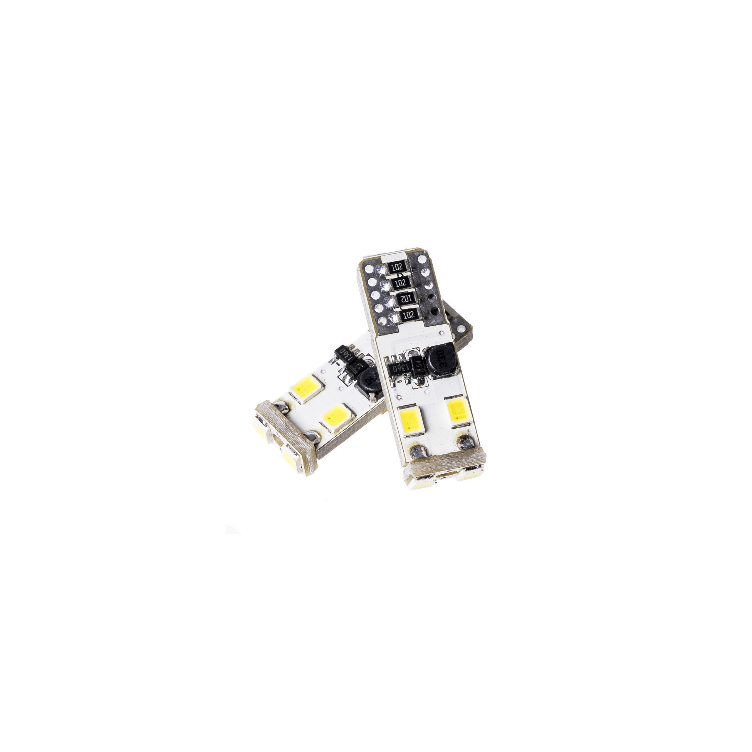 LED-lampa för bil – W5W – W2,1x9,5d – 6000K – 6 LED – SMD – 2-pack