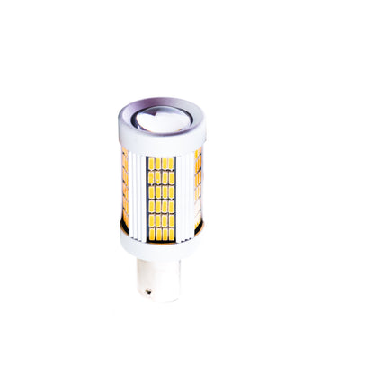 LED-lampa för bil – P21W – BA15S – 1700–1800K (Orange) – 135 LED – SMD 4014