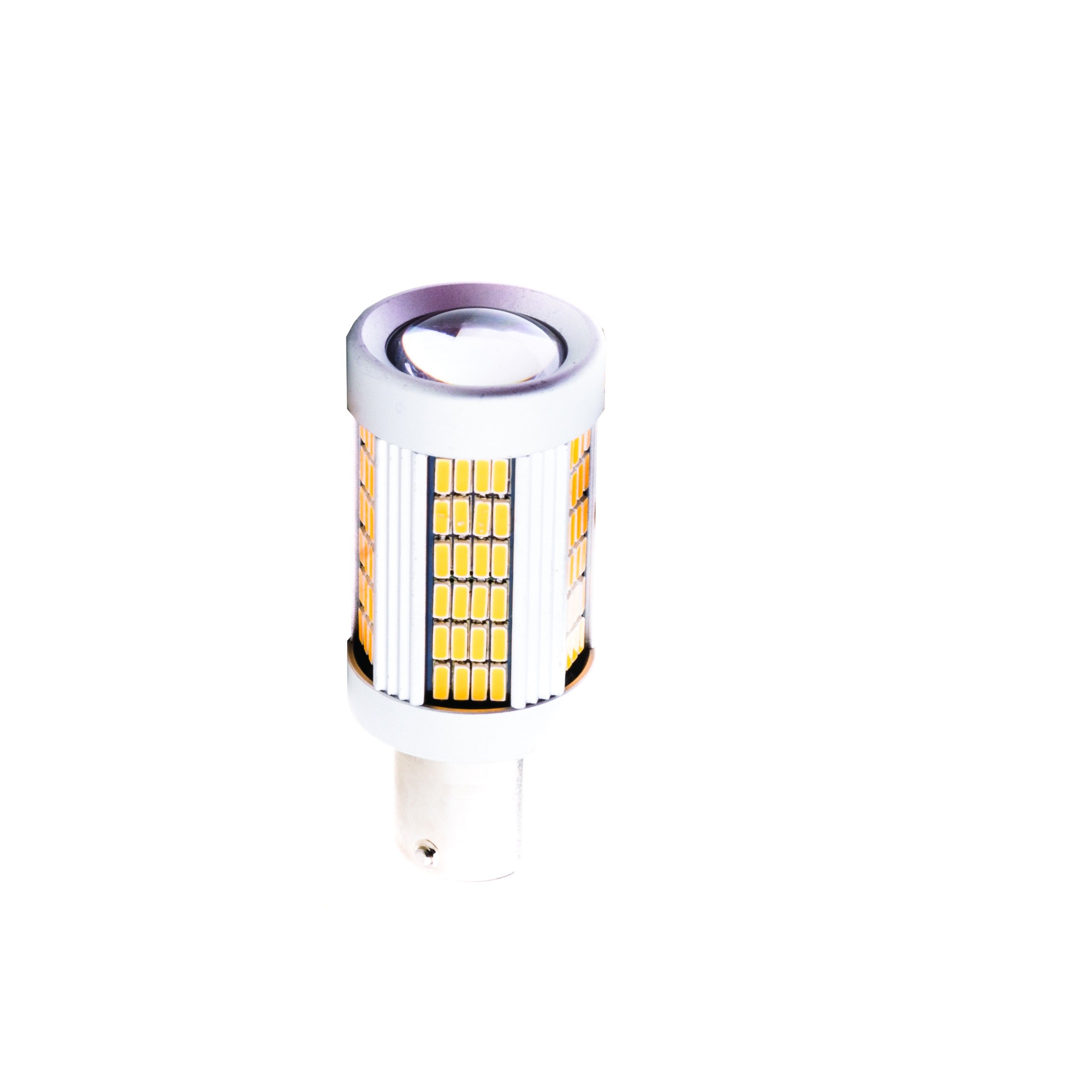 LED-lampa för bil – PY21W – BAU15S – 1700–1800K (Orange) – 135 LED – SMD 4014