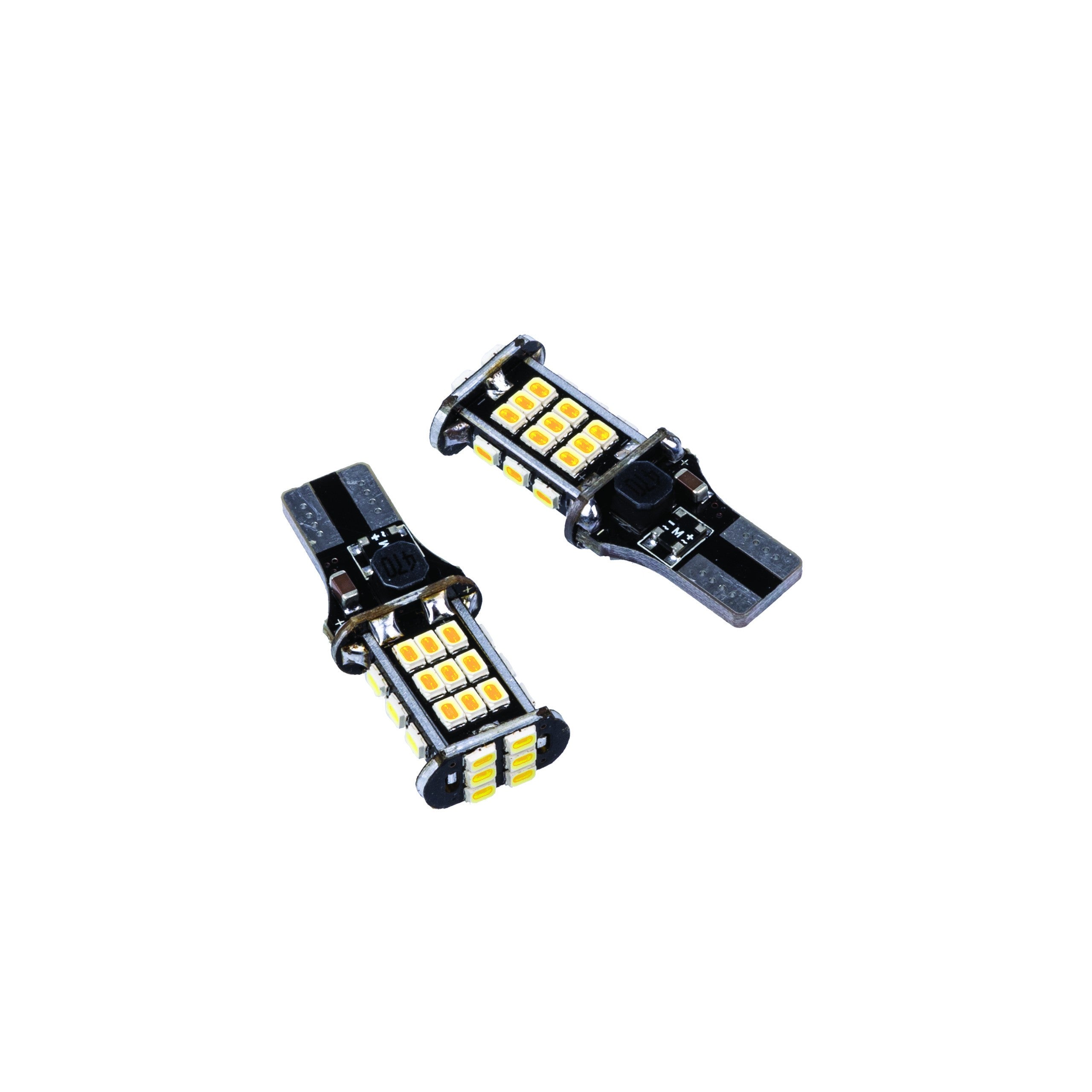 LED-lampa för bil – W16W – W2,1x9,5d – 1700–1800K (Orange) – 30 LED – SMD 3020