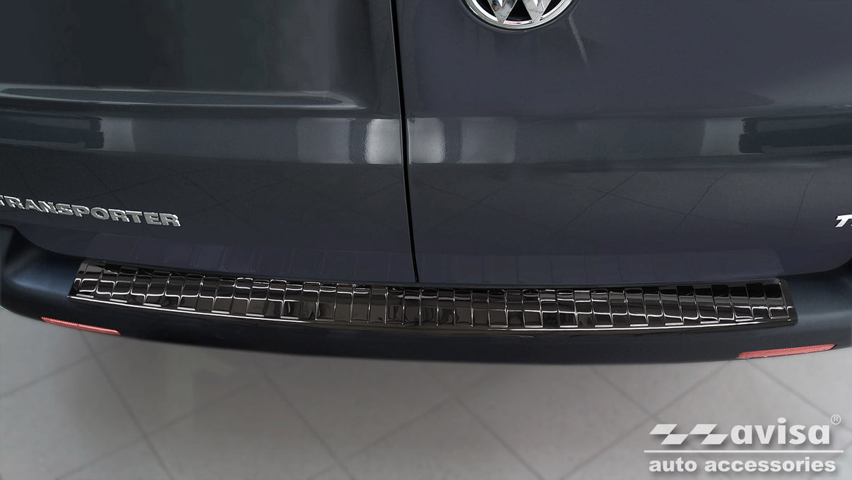 Lastskydd Volkswagen Transporter T5 Multivan, Caravelle 2003–2012; facelift 2012–2015 (fits to the two bak dörrar and… – Spegelblank svart – detaljbild 3