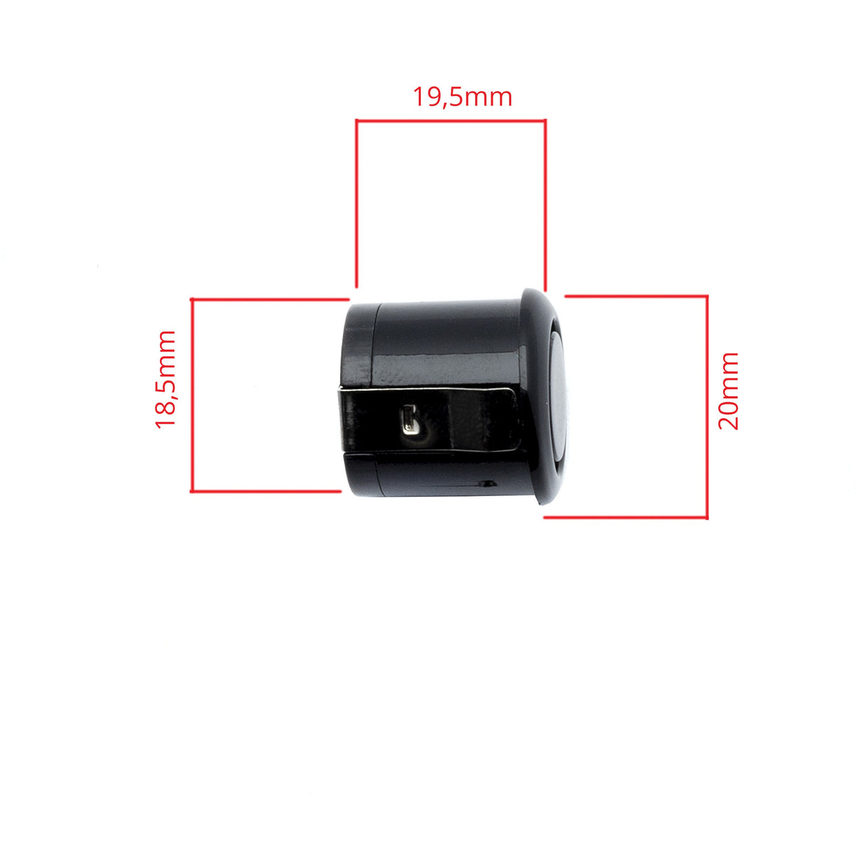 Parkeringssensor med display – Svart – ultraljudssensor – 8 sensorer