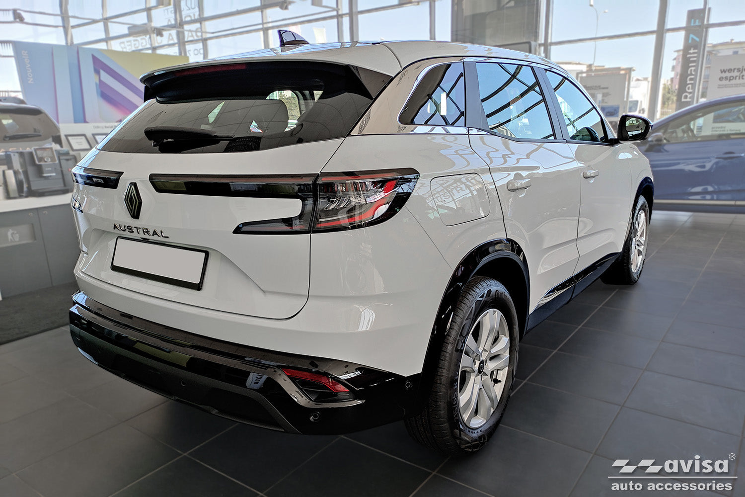 Tröskelskydd Hybrid Renault Austral (Rhn) 2022+/ Renault Rafale 2024+ – Spegelblank svart – detaljbild 3