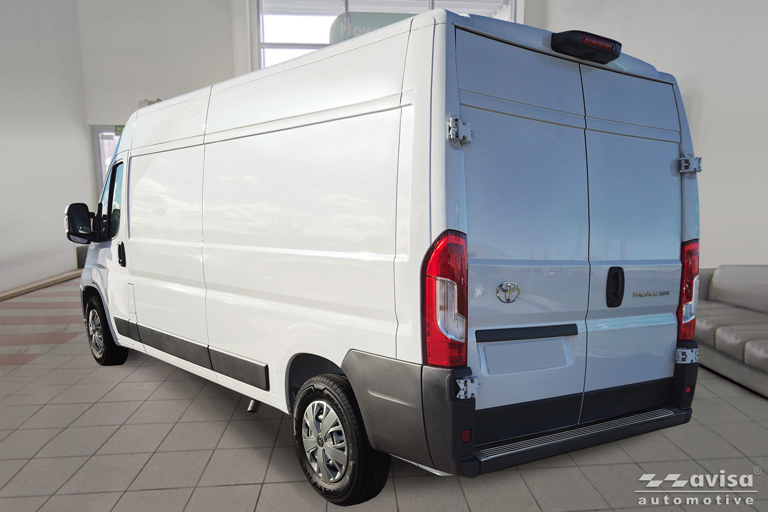 Lastskydd Fiat Ducato III facelift 2023+ / Opel Movano III facelift 2023+ / Toyota Proace Max 2024+ – Svart – detaljbild 3