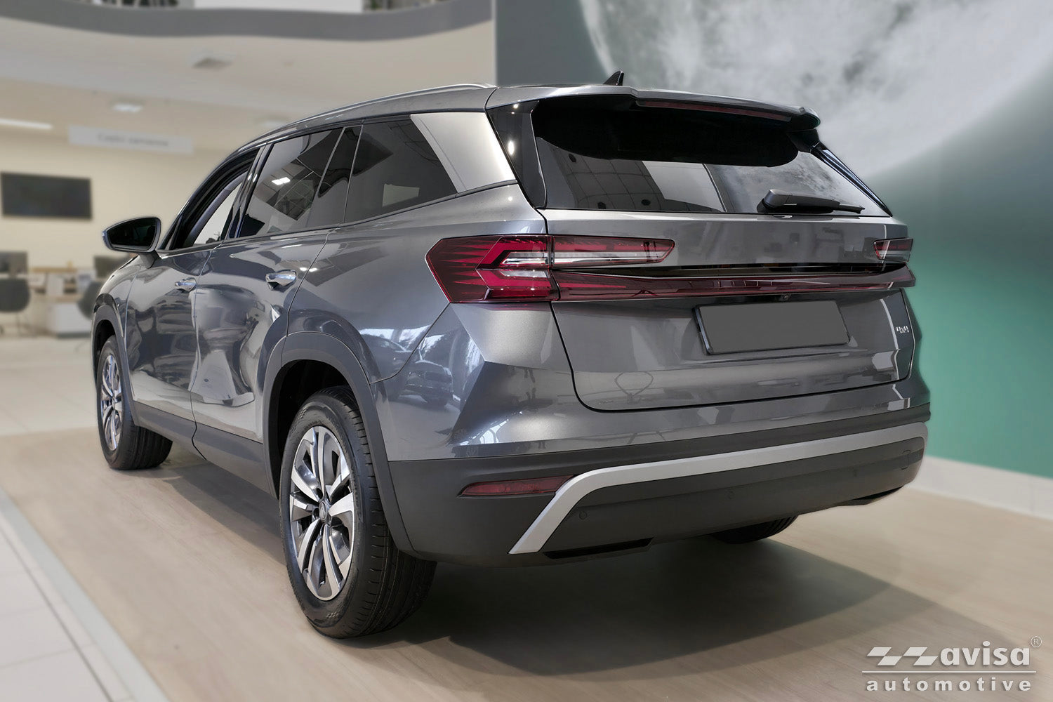 Bakluckelist Skoda Kodiaq II 2024+ – Spegelblank svart – detaljbild 2