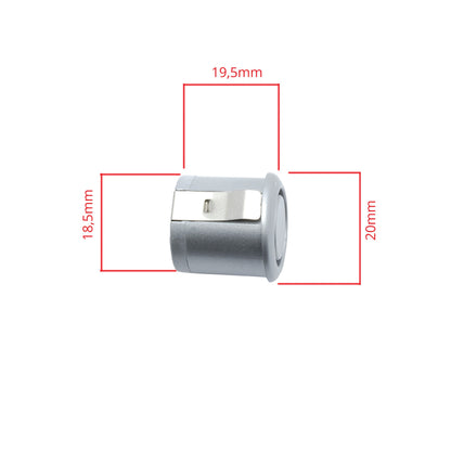 Parkeringssensor med display – Silver – ultraljudssensor – 4 sensorer – 4x 2,5 m