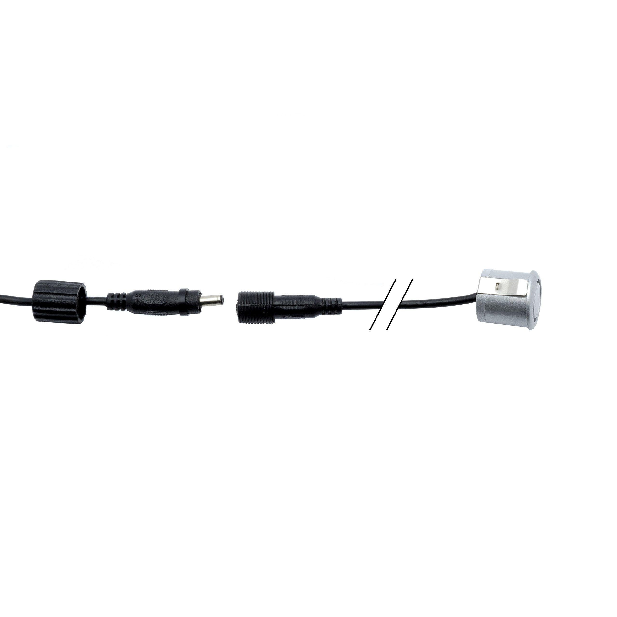 Parkeringssensor med display – Silver – ultraljudssensor – 4 sensorer – 4x 2,5 m