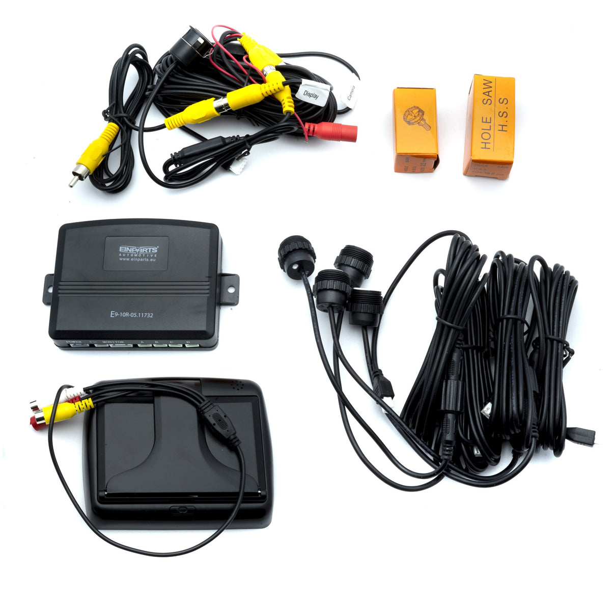 Parkeringssystem med kamera – Silver – 9V - 16V – ultraljudssensor