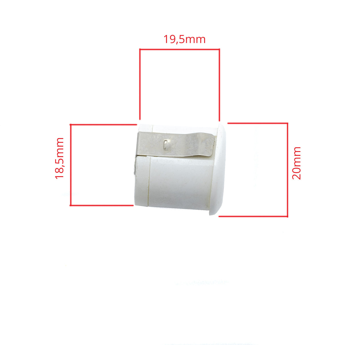 Parkeringssensor med display – Vit – ultraljudssensor – 4 sensorer – 4x 2,5 m