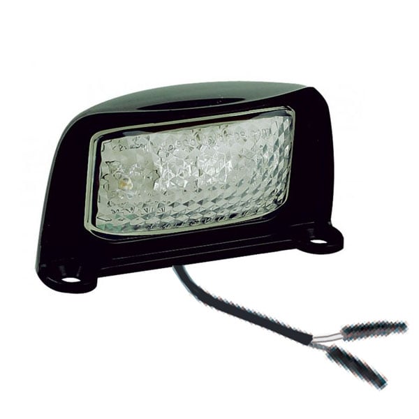 produktbild framifrån visande Skyltbelysning Svart 2PIN – Xenonkungen