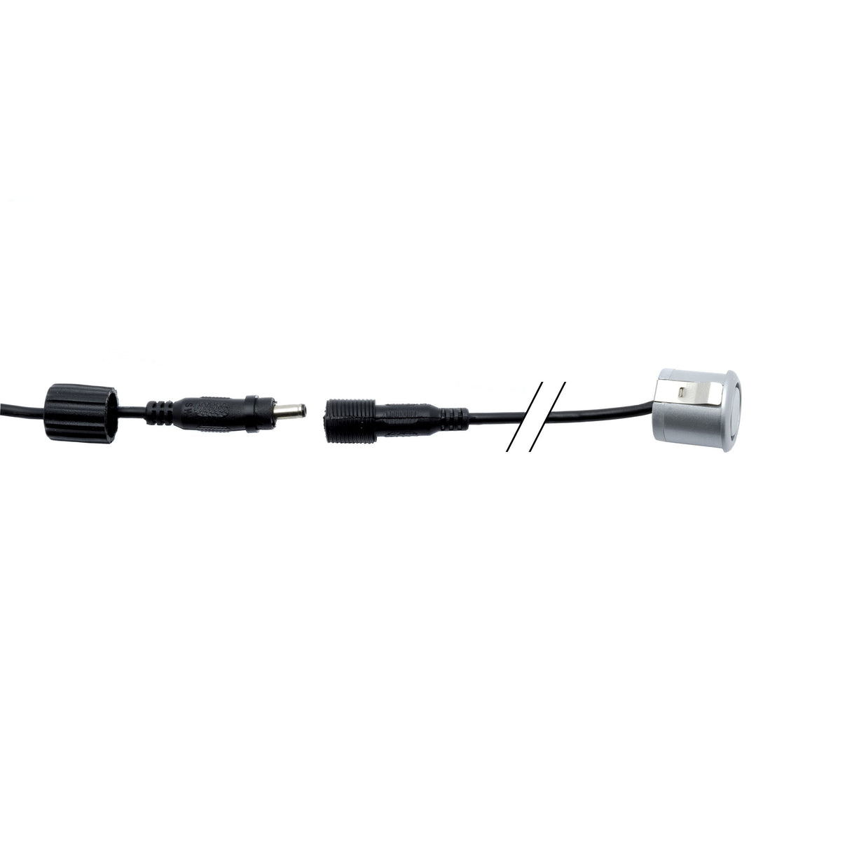 Parkeringssensor med display – Silver – ultraljudssensor – 4 sensorer – 4x 2,5 m