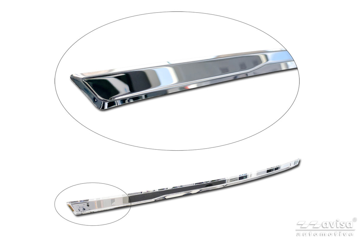 Bakluckelist Renault Arkana 2020+ – Spegelpolerat silver