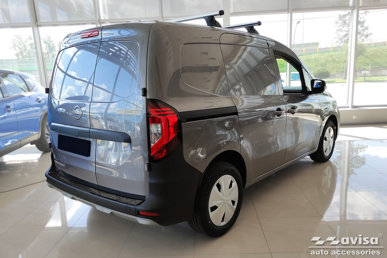 Tröskelskydd Lines Mercedes Citan II W420/ Panel van/ Kombi/ Citan II Tourer W420 2021+ m.fl. – Silver satin – detaljbild 2