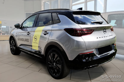 Lastskydd Opel Grandland facelift 2021+/ Hybrid facelift 2021+ – Silver satin – detaljbild 2