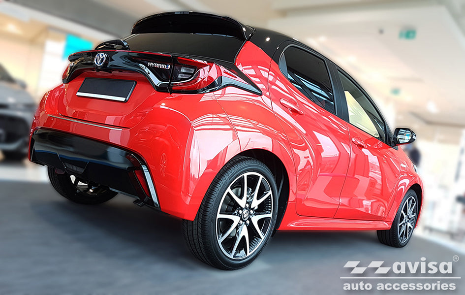 Lastskydd Toyota Yaris IV halvkombi 5-dörrars/ Hybrid 2020–2024 facelift 2024+ – Silver satin – detaljbild 2
