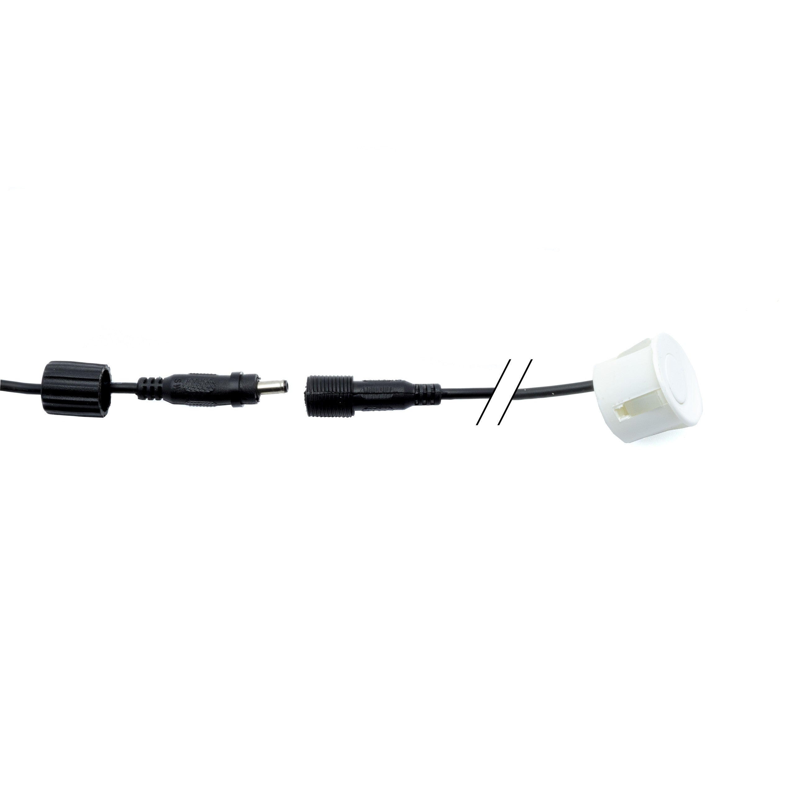 Parkeringssensor med display – Vit – ultraljudssensor – 8 sensorer