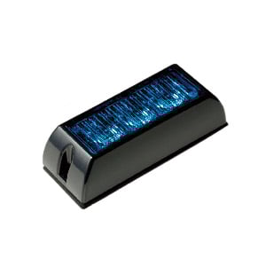 Blixtljus EQ 3LED R10 Blå – produktbild framifrån | Carlevel