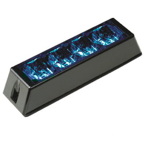 Blixtljus EQ 4LED R10 Blå – produktbild framifrån | Carlevel