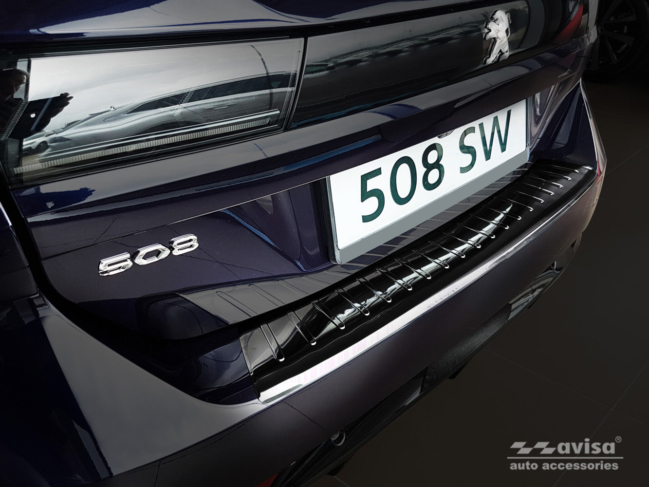 Lastskydd Peugeot 508 II SW 2018–2023 facelift 2023+ – Svart – detaljbild 3