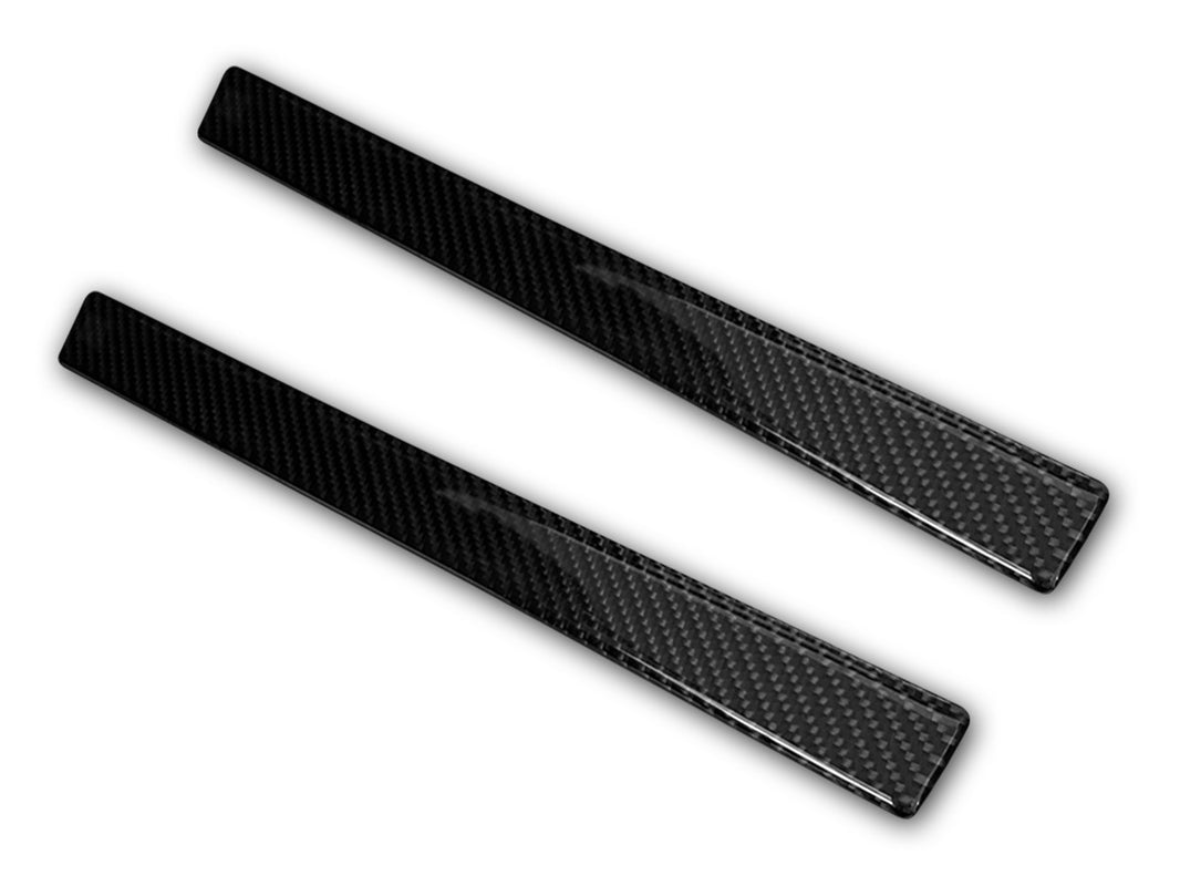 (svart) universella tröskelskydd 40x3cm (2delar per set) – Svart Kolfiber