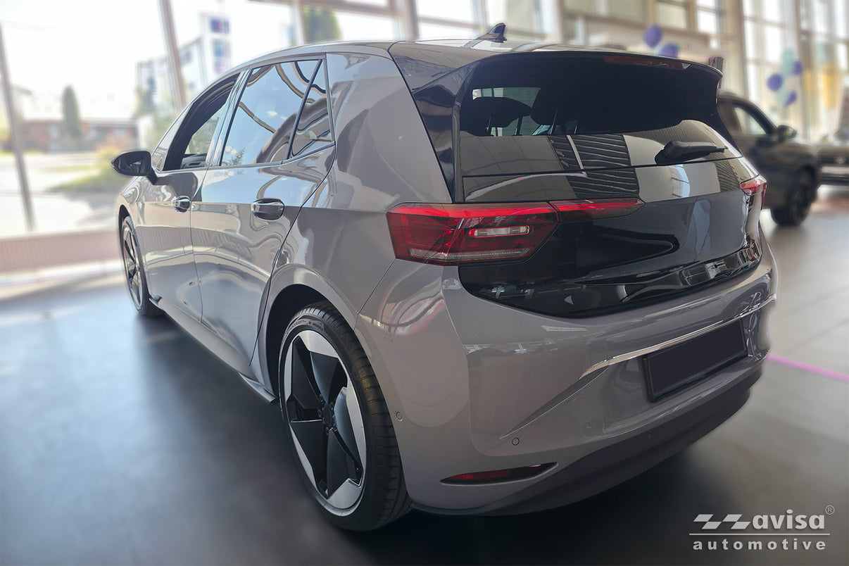Bakluckelist Volkswagen ID 3 2019–2023, facelift 2023+ – Spegelpolerat silver – detaljbild 2