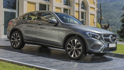 Lastskydd Mercedes Glc Coupe (C253) 2016–2019, facelift 2019–2023 – Spegelpolerat silver – detaljbild 3