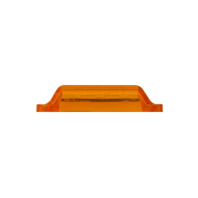 sidebillede, der viser profil og design af 12V sidemarkeringslys Amber 16A12 (2 – pakke) 58x16mm – LEA