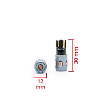 LED-lampa för bil – W5W – W2,1x9,5d – 1000–1500K (Röd) – 12 LED – SMD 2016