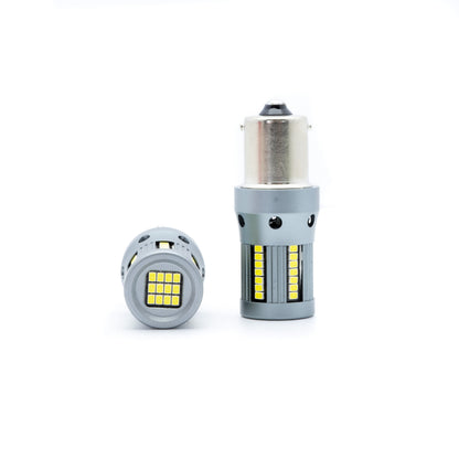LED-lampa för bil – P21W – BA15S – 6000K – 66 LED – SMD 2016 – 2-pack