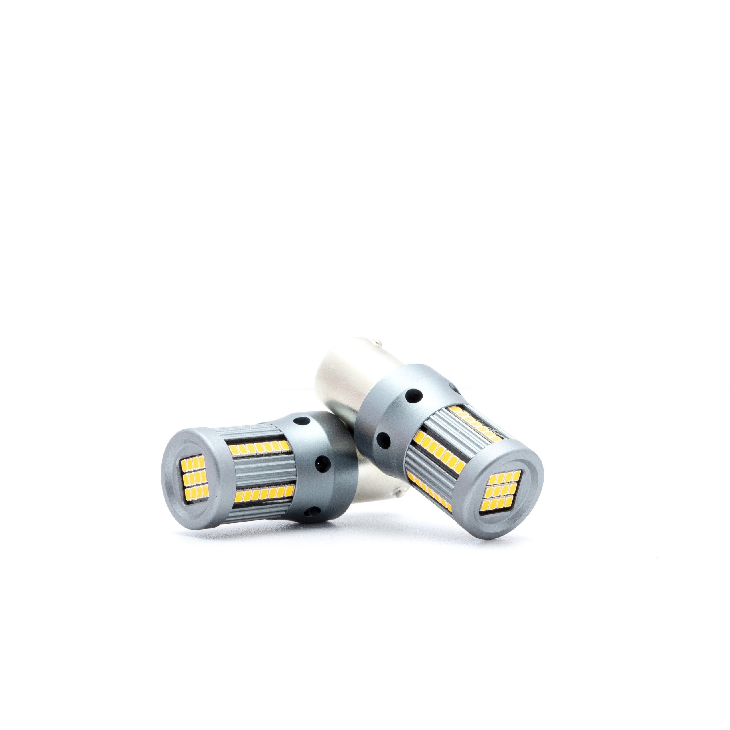 LED-lampa för bil – PY21W – BAU15S – 1700–1800K (Orange) – 66 LED – SMD 2016