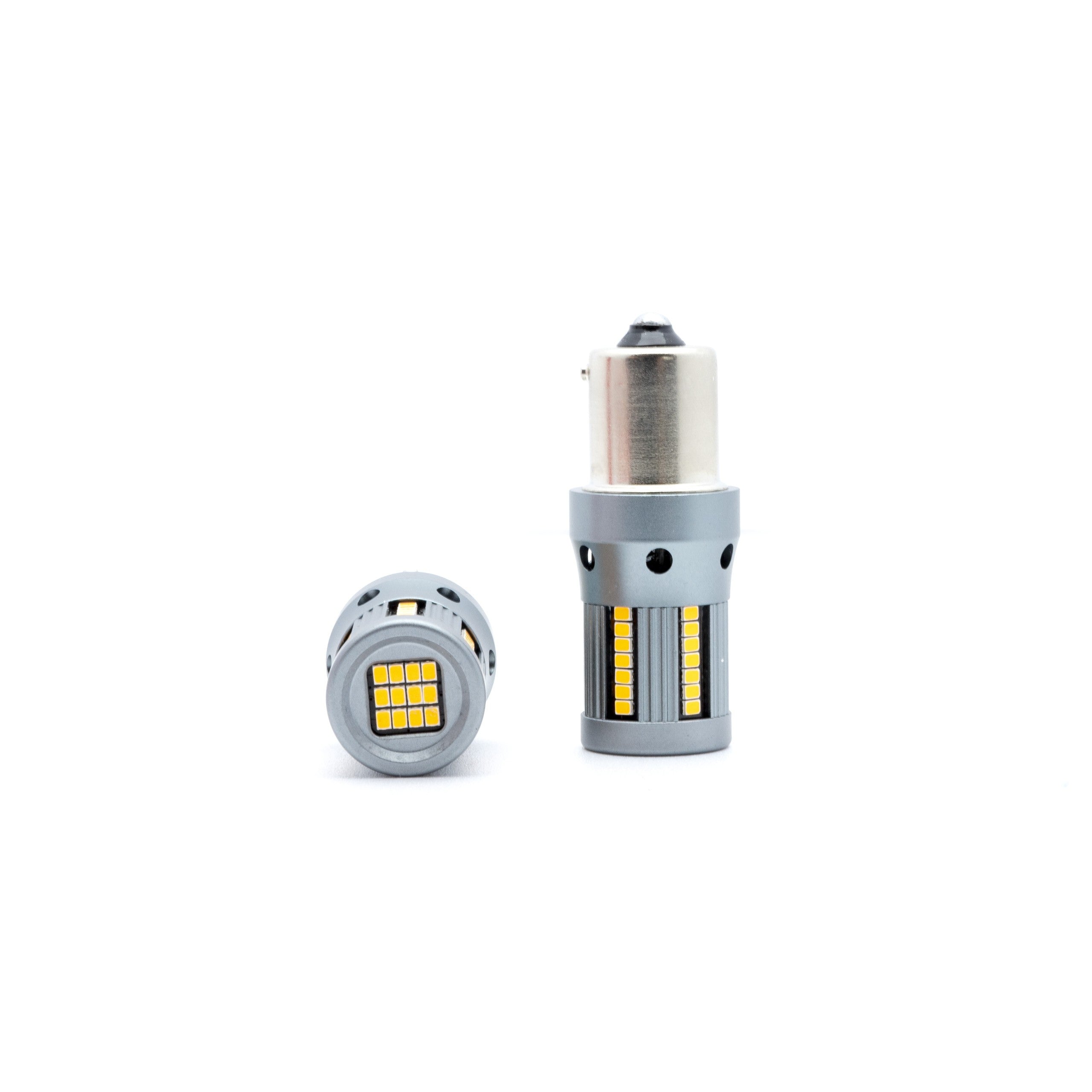 LED-lampa för bil – PY21W – BAU15S – 1700–1800K (Orange) – 66 LED – SMD 2016