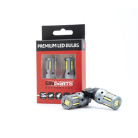 LED-lampa för bil – P27W – W2,1x9,5d,5x16q – 6000K – 66 LED – SMD 2016 – 2-pack