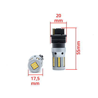 LED-lampa för bil – P27W – W2,1x9,5d,5x16q – 1700–1800K – 66 LED – SMD 2016