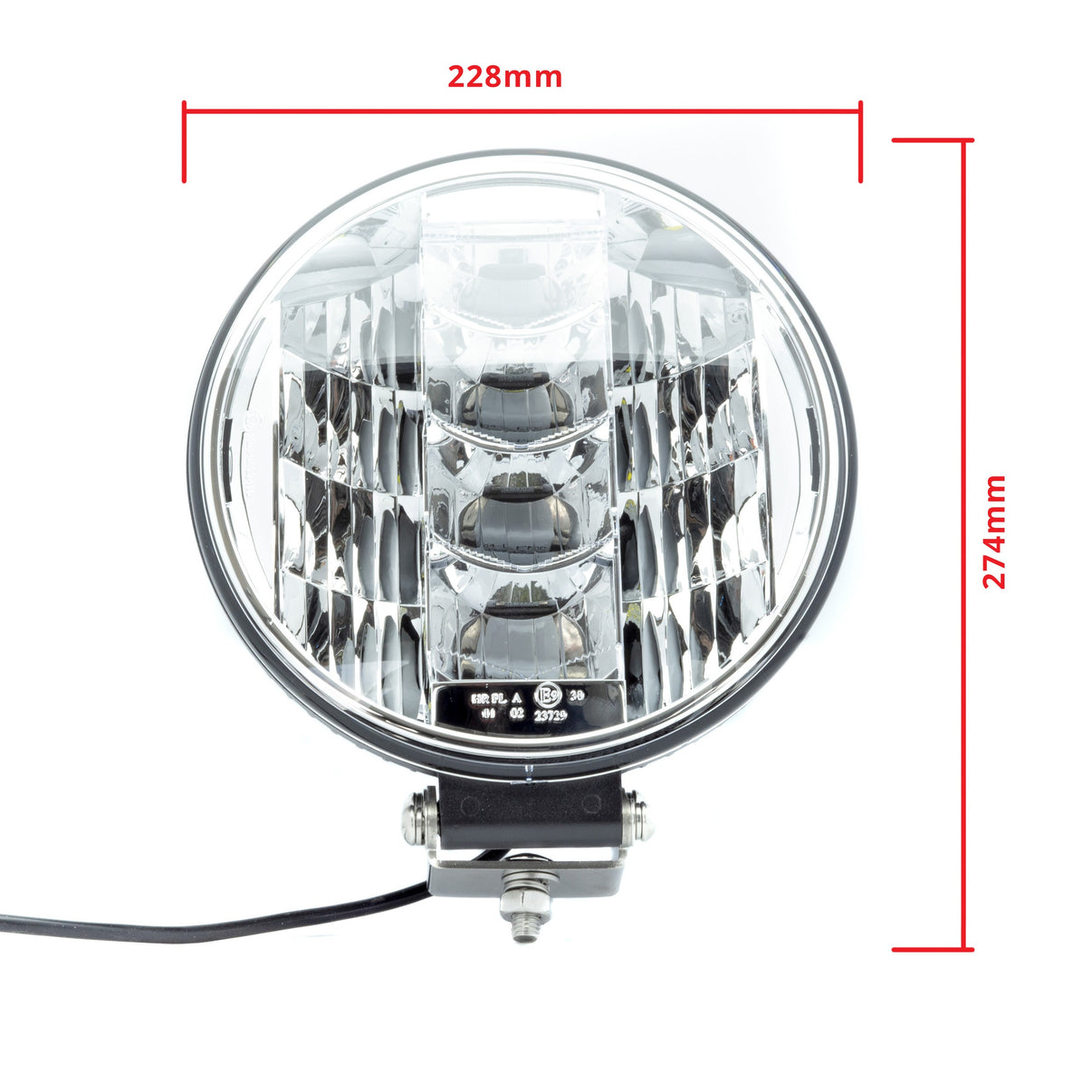 LED-extralampa – 60 W – 6000K – 20 LED – 8100 LM – 228 mm